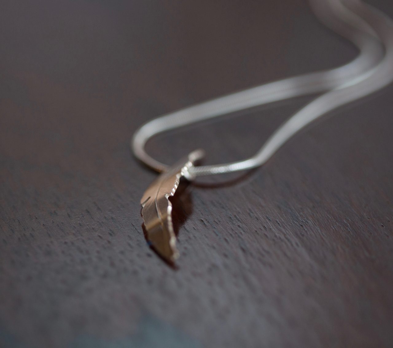 Silver Feather Pendant - Image 4