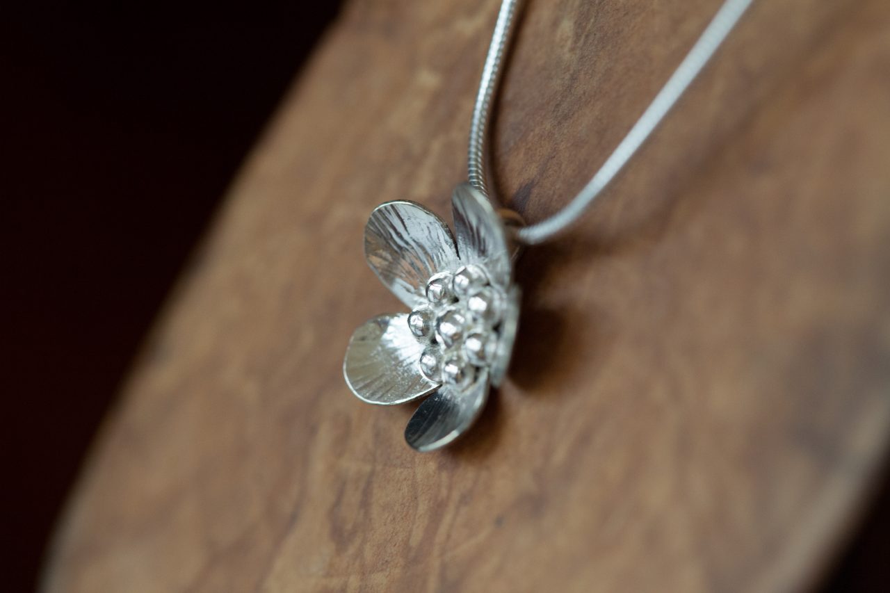 Textured Flower Pendant - Image 3