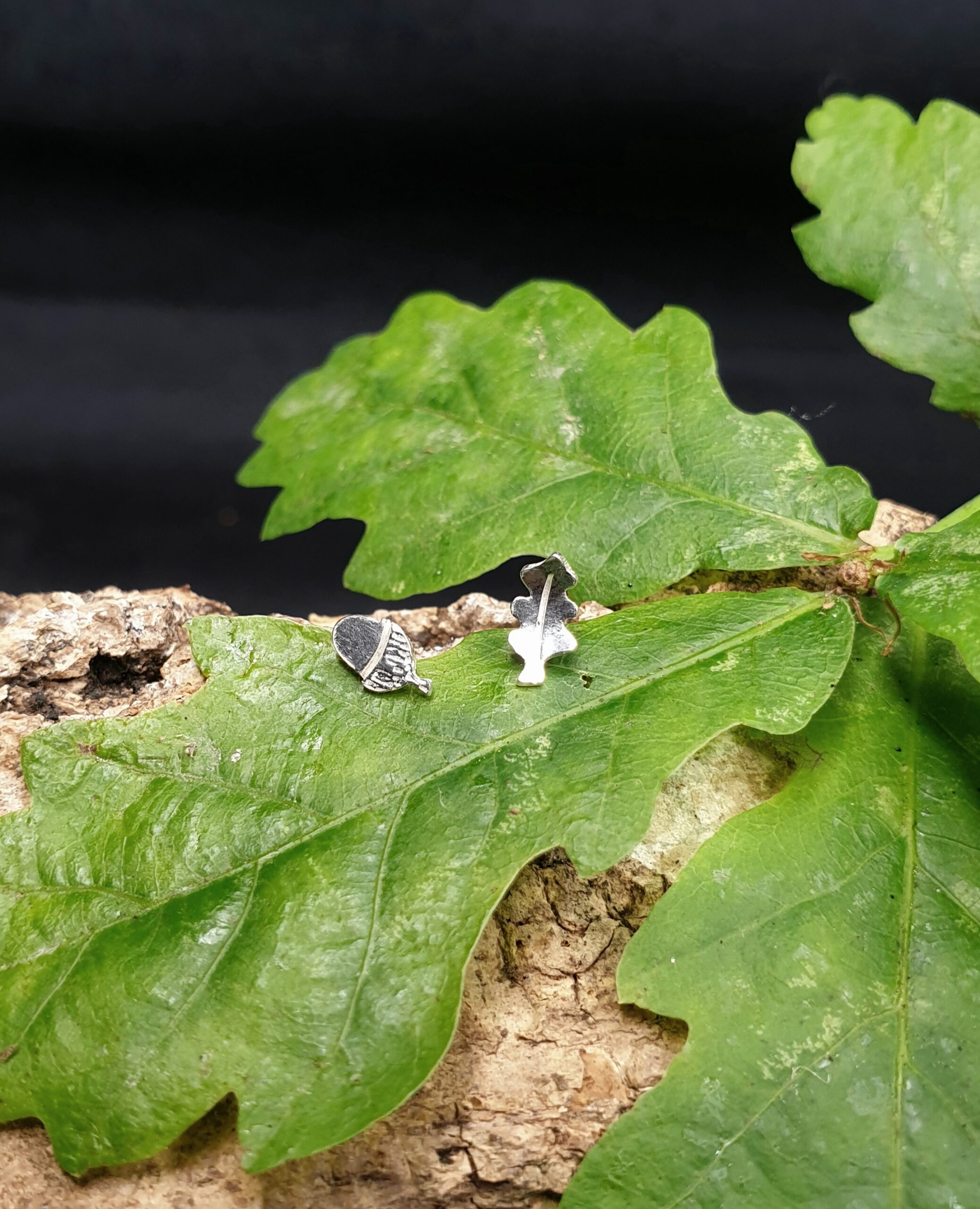 Acorn & Oak Leaf Studs - Image 3
