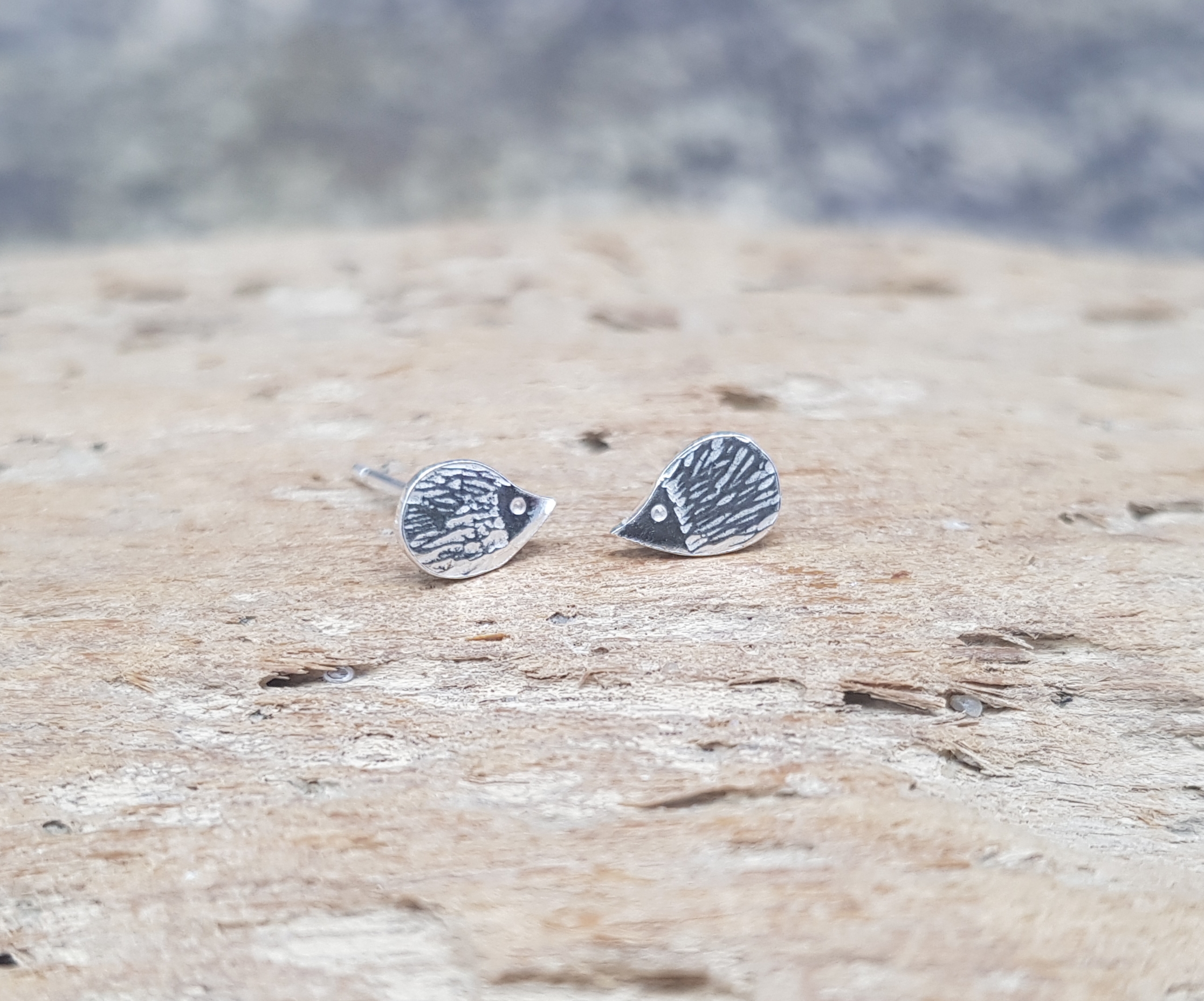 Hedgehog Stud Earrings - Image 2