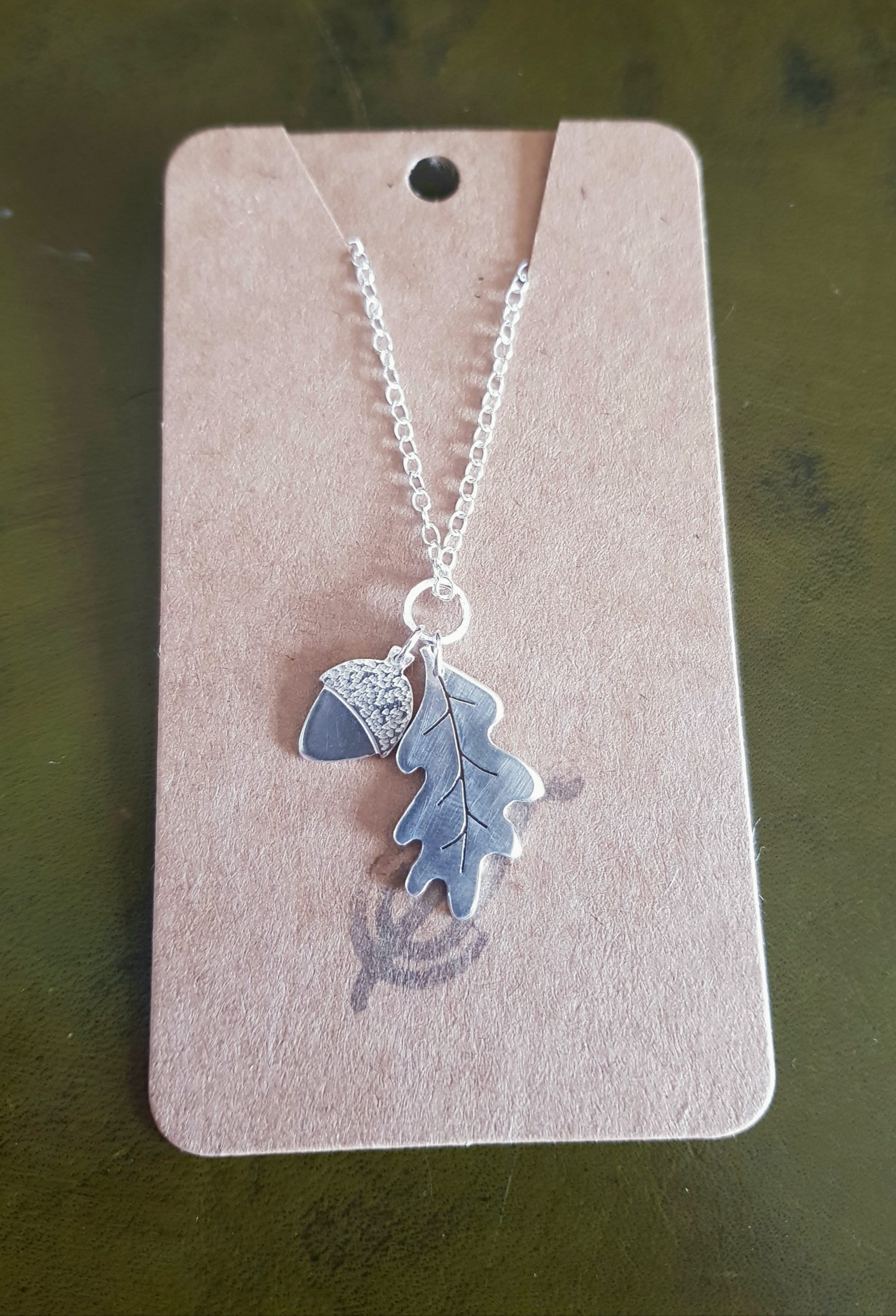 Acorn & Oak Leaf Necklace - Image 2