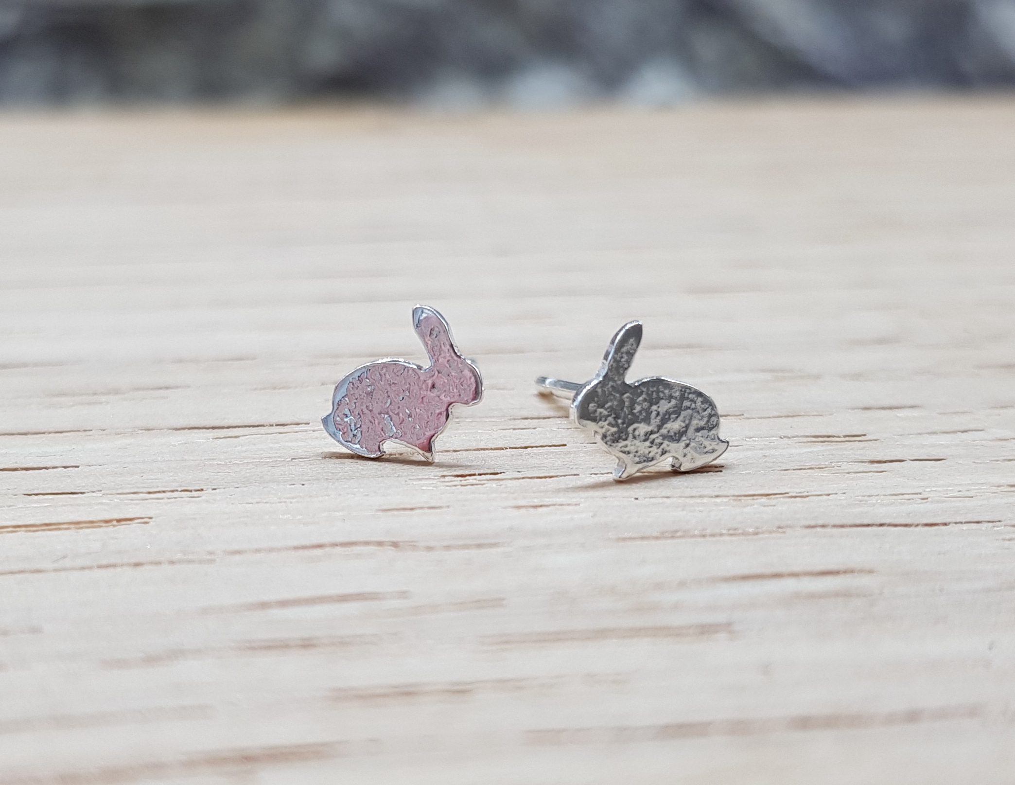 Rabbit Bunny Stud Earrings - Image 2
