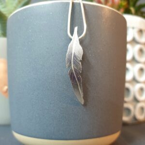 Silver Feather Pendant