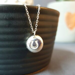 Horse Shoe Pebble Necklace
