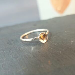 Heart in a Disc Stacking Ring