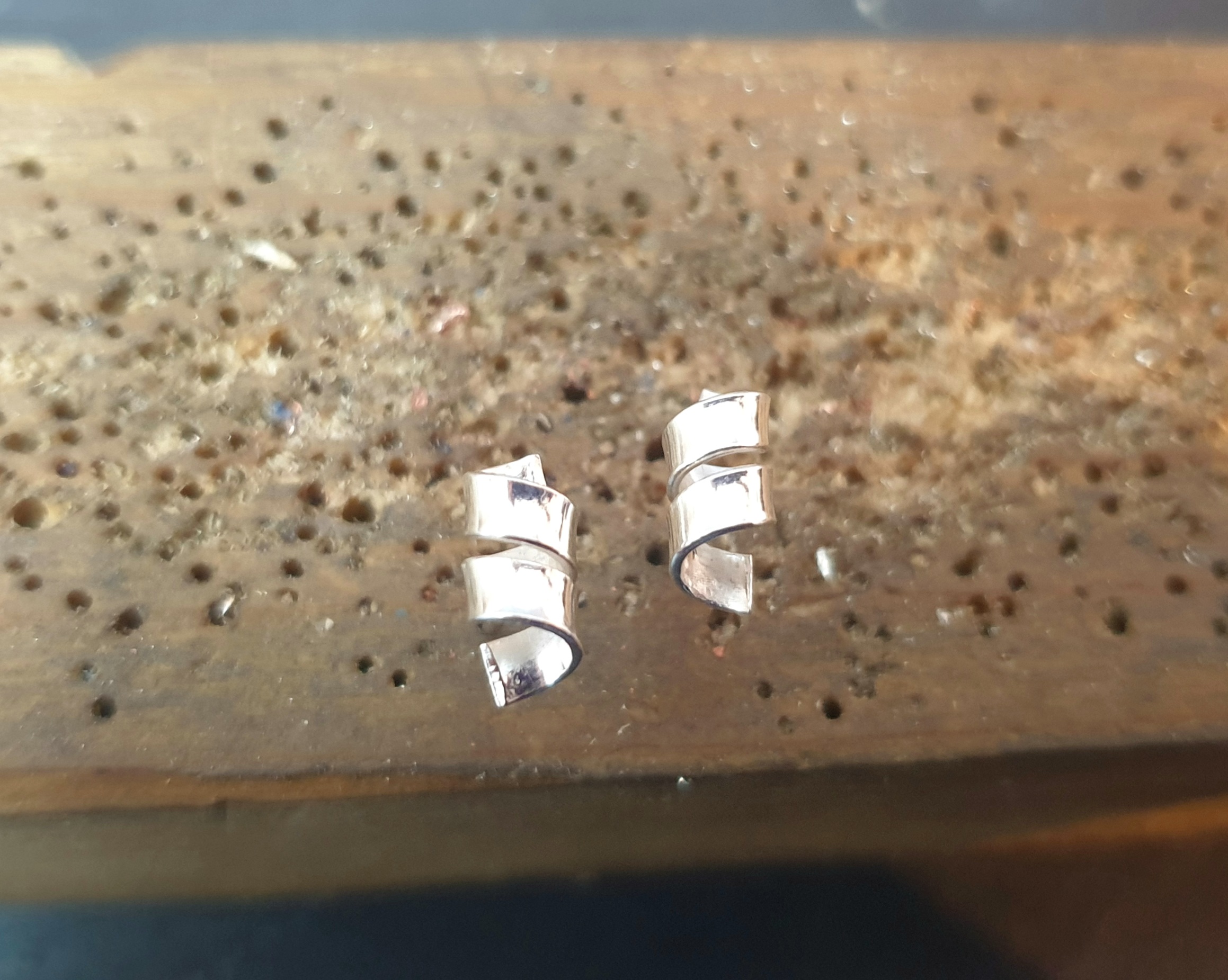 Spiral Stud Earrings