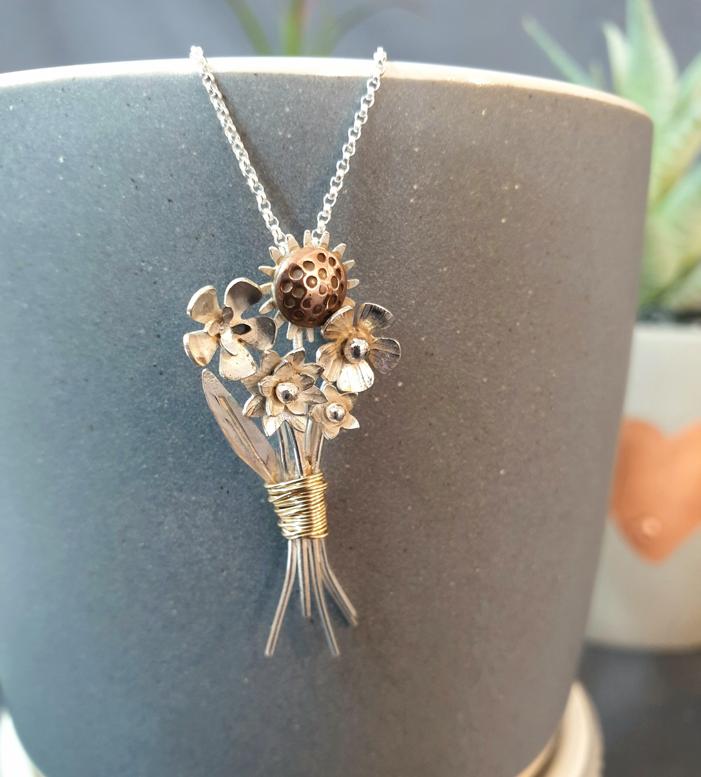 Bunch of Flowers Necklace