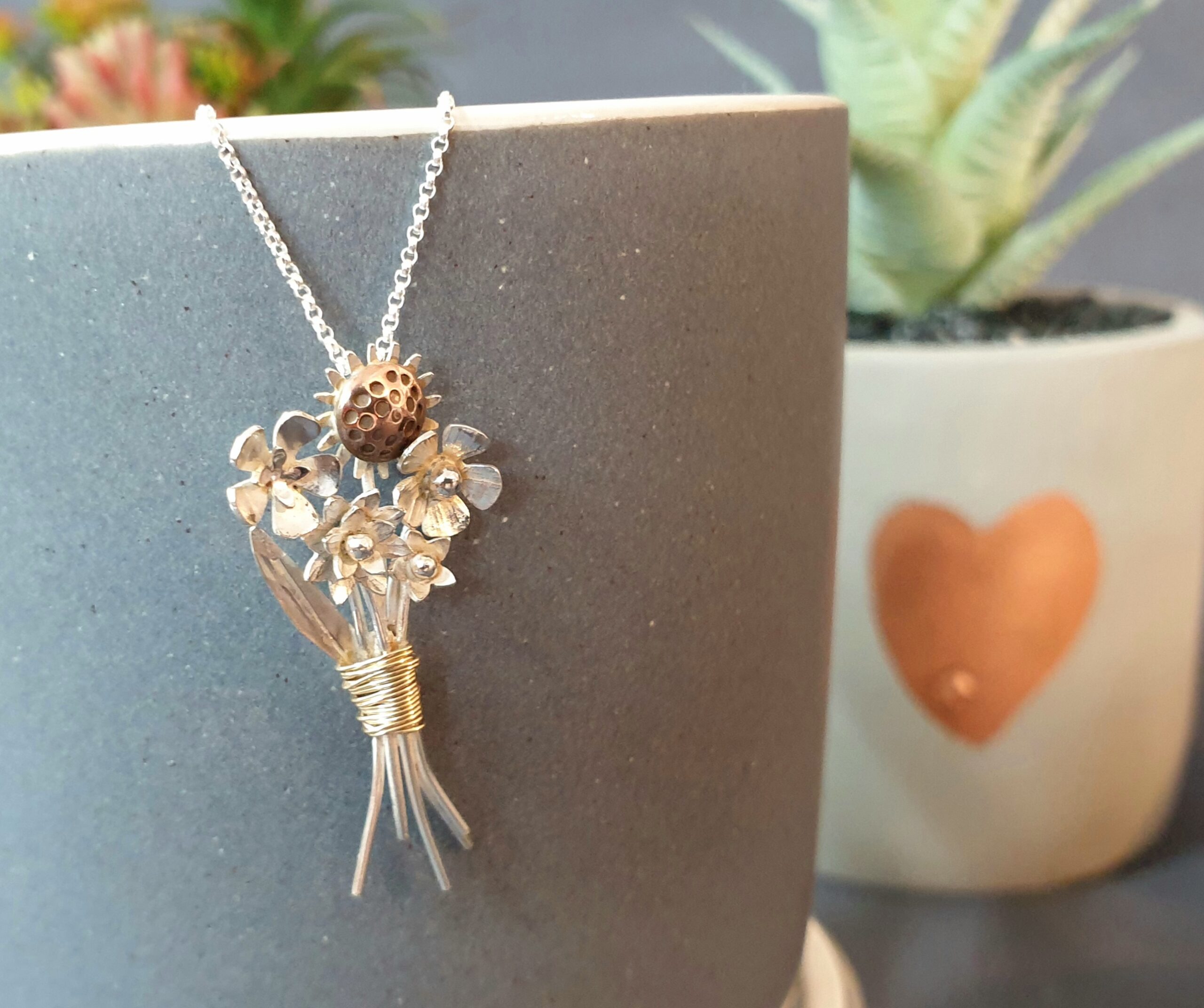 Bunch of Flowers Necklace - Image 3