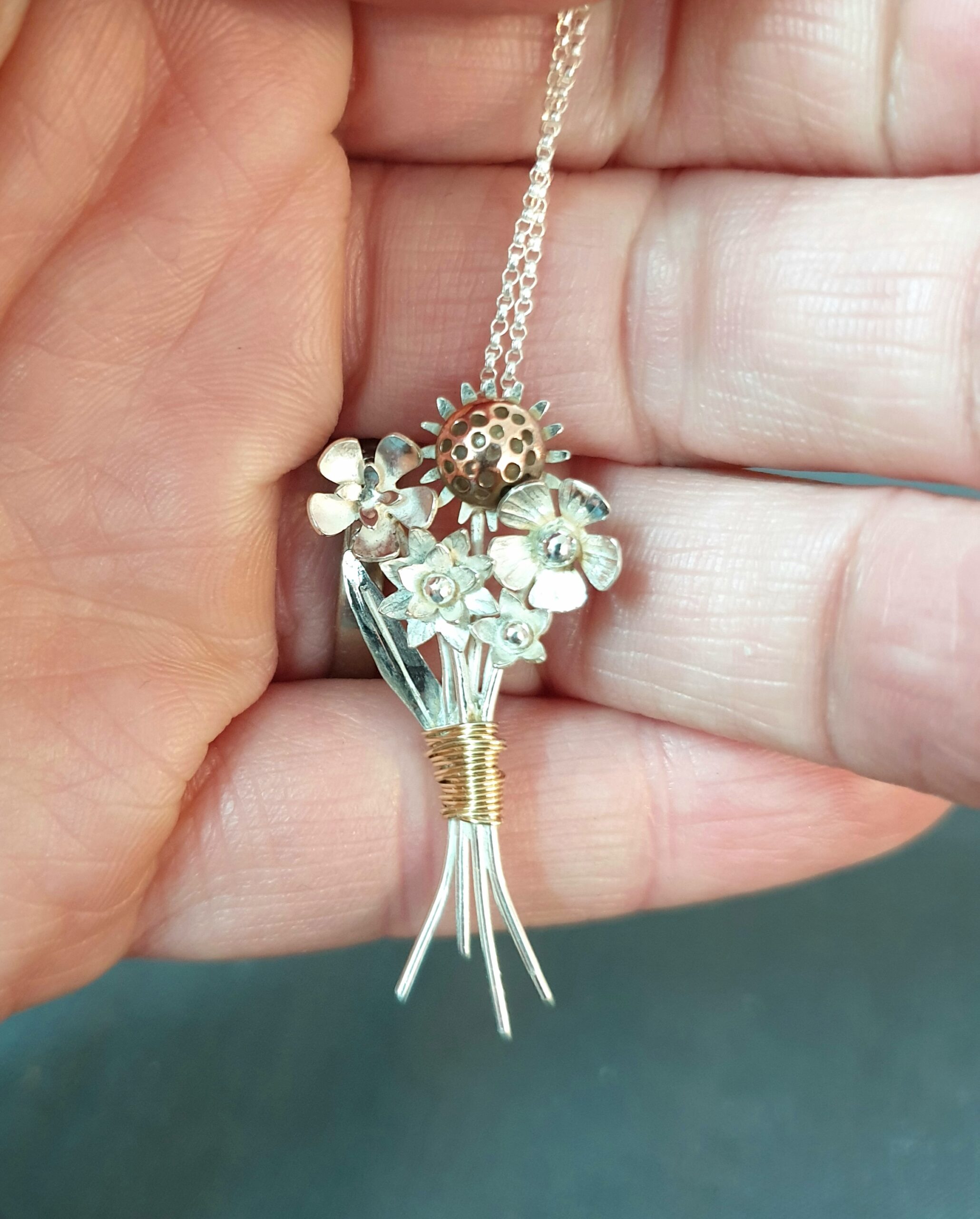 Bunch of Flowers Necklace - Image 2