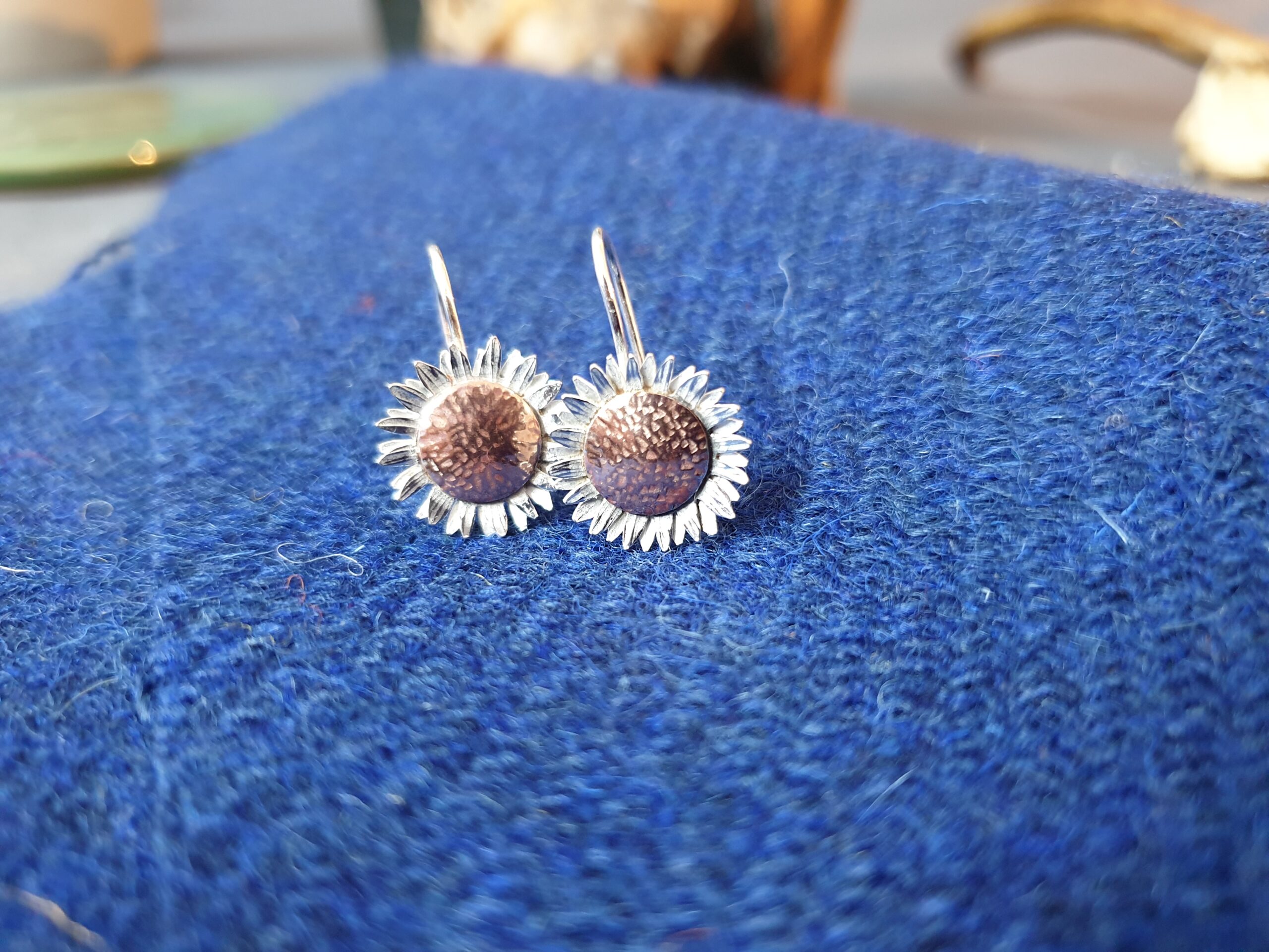 Sunflower Drop Earrings - Image 5
