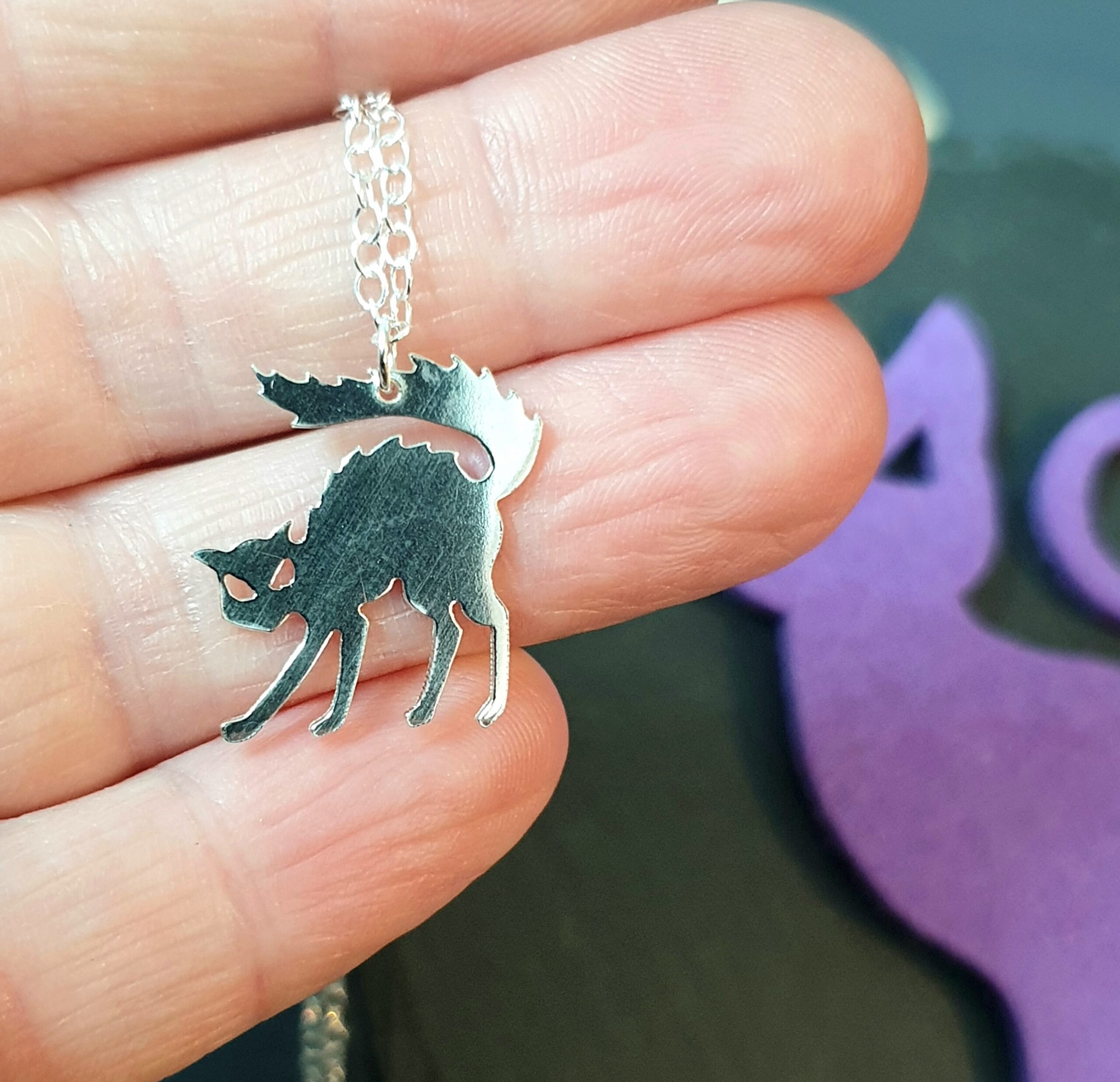 Halloween Cat Witches Familiar Necklace - Image 3