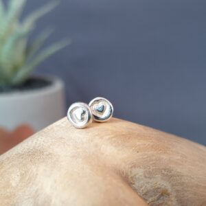 Tiny Heart Stud Earrings