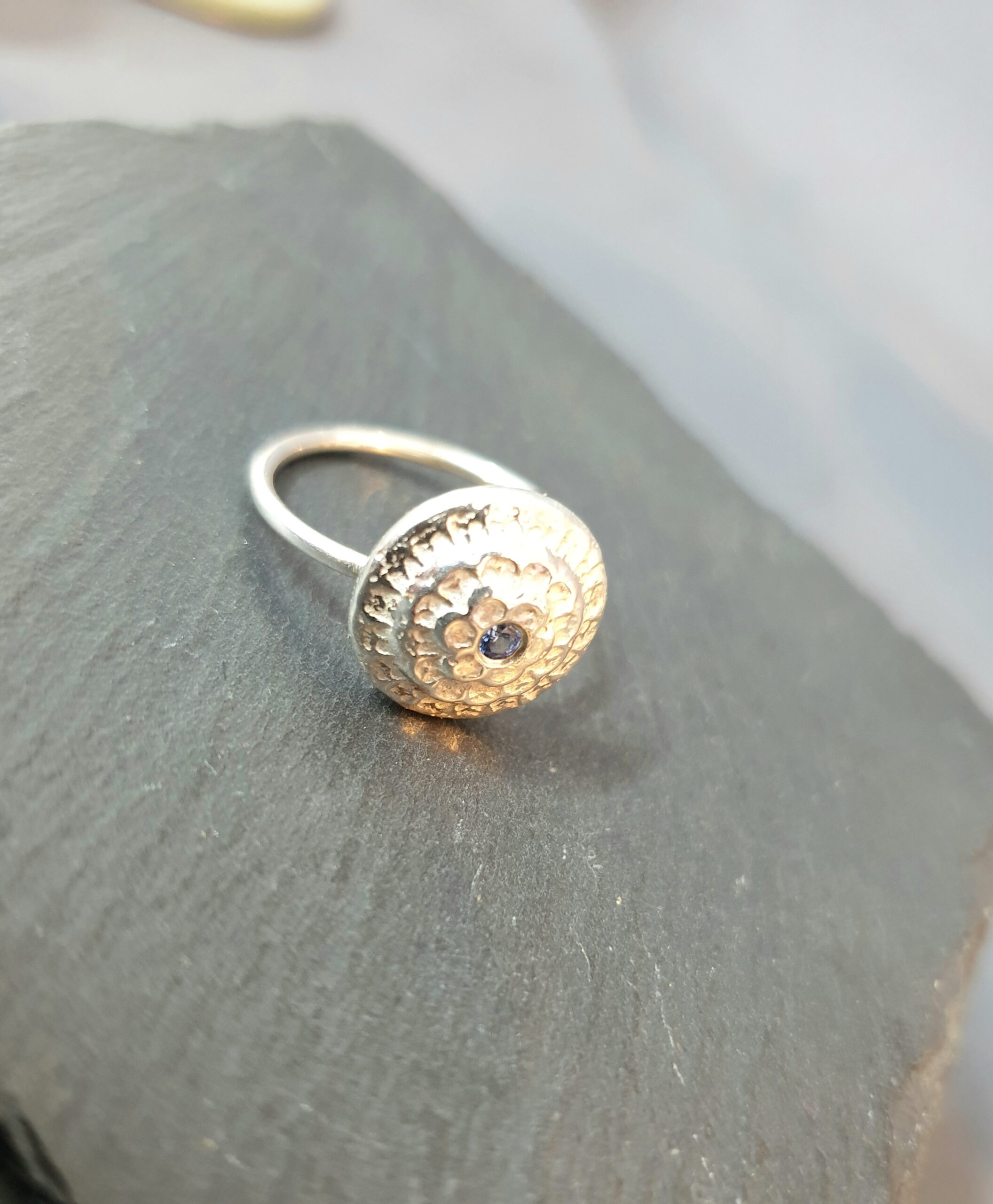 Hand Cast Silver Statement Ring - Image 6