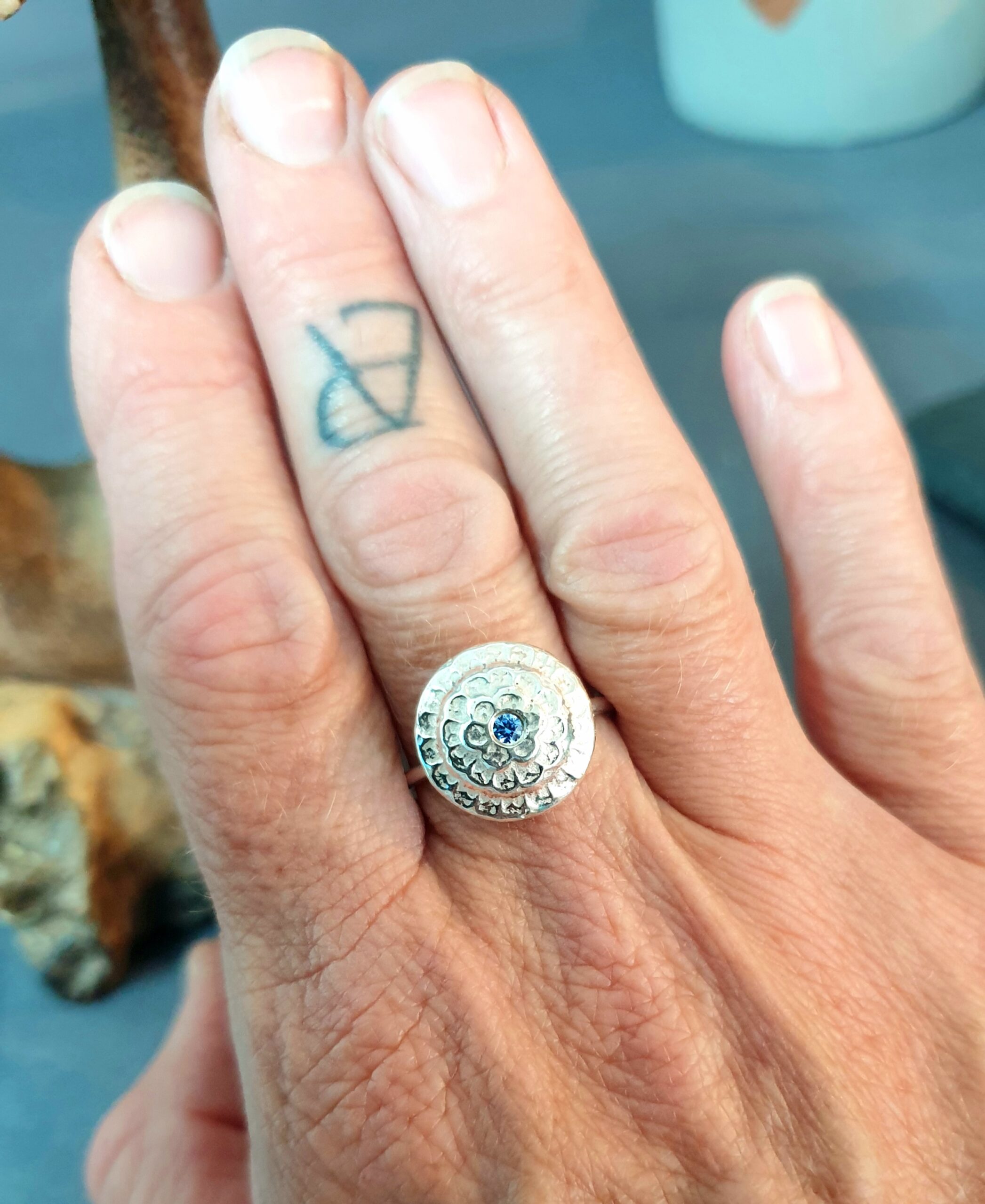 Hand Cast Silver Statement Ring - Image 7