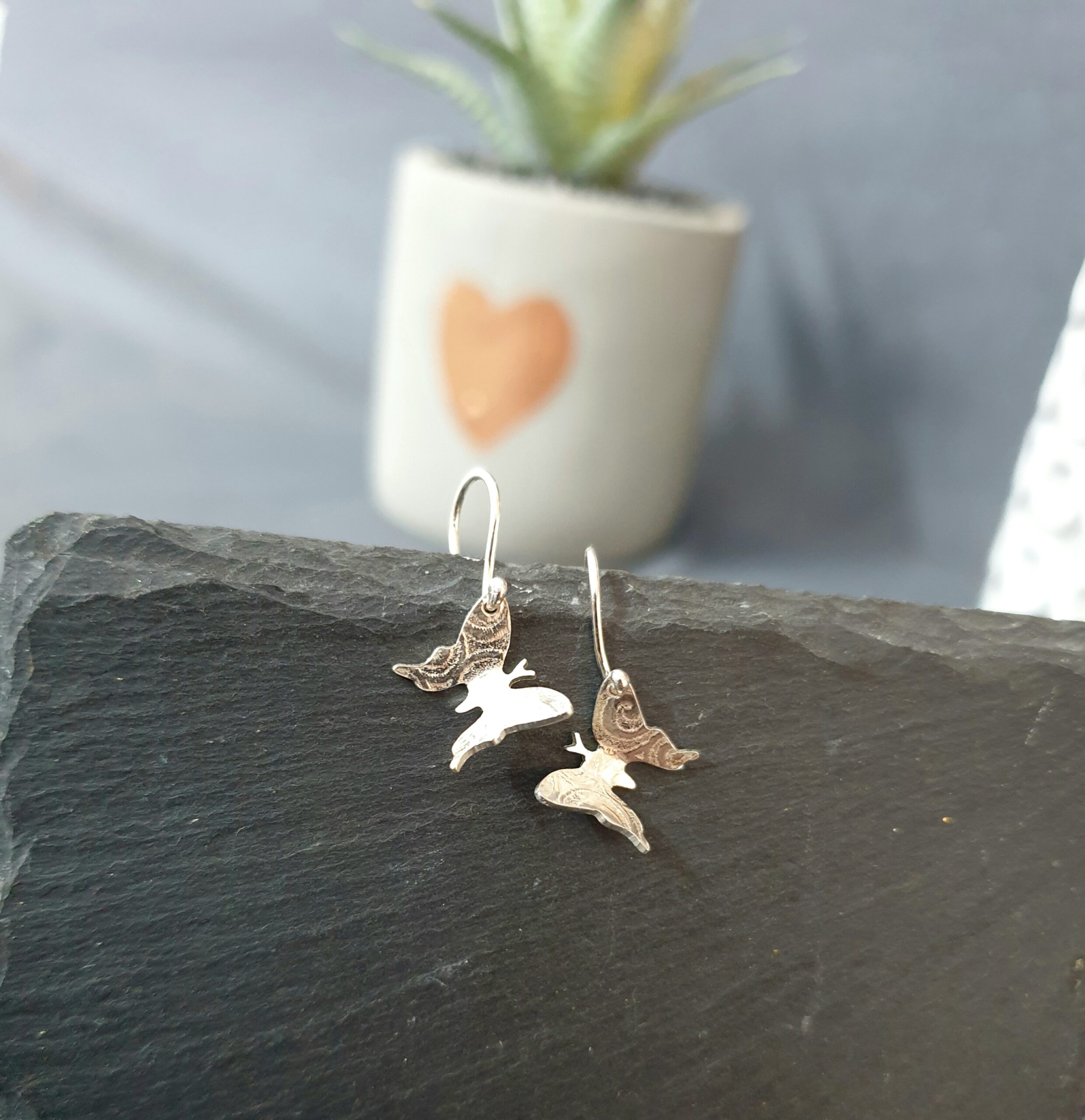 Dangly Butterfly Drop Earrings - Image 3