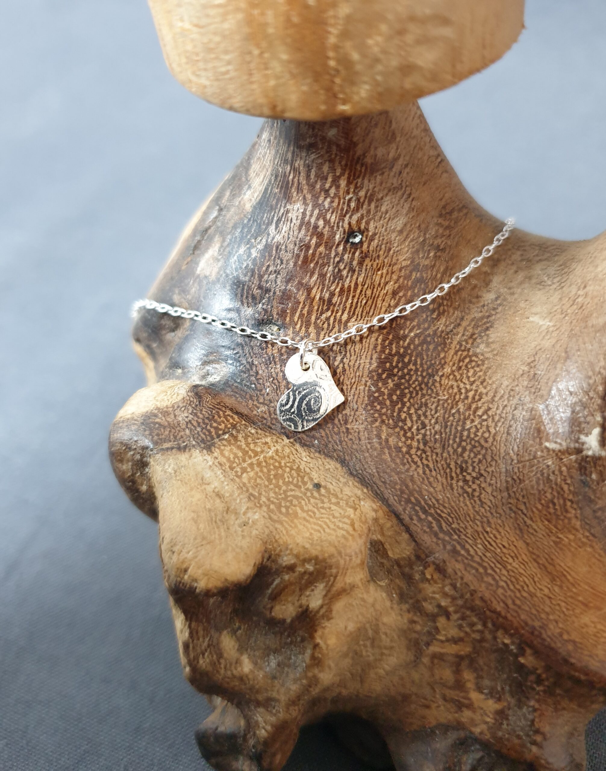 Silver Small Heart Love Friendship Pendant