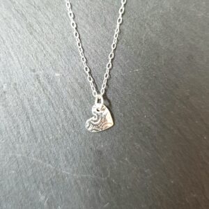 Friendship Love Tiny Silver Heart Necklace